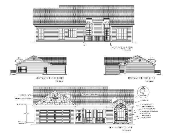 Rear Elevation image of The Lexsy House Plan